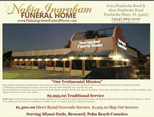 Tablet Screenshot of nakiaingrahamfuneralhome.com